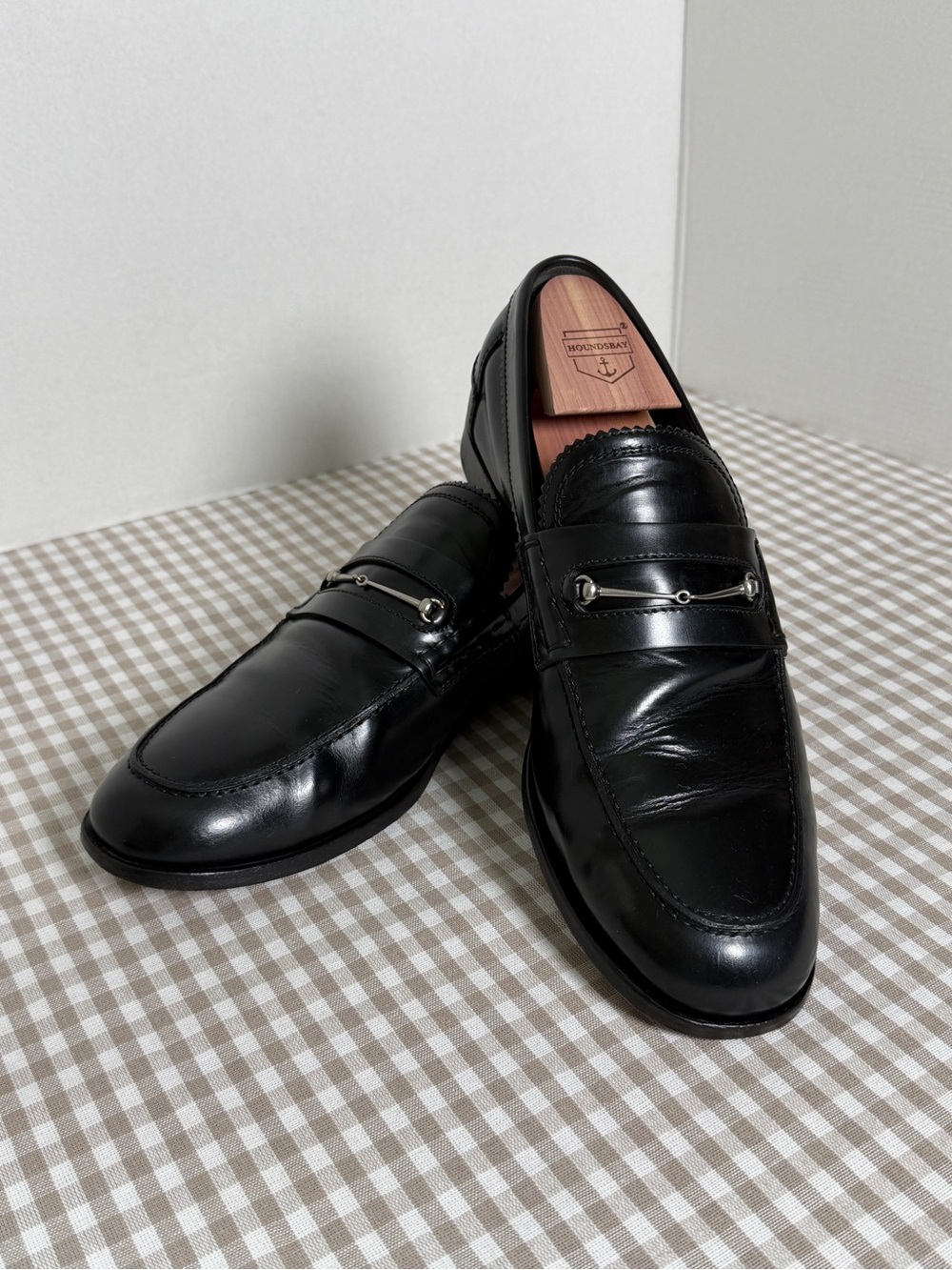 Vintage Gucci Black Leather Horsebit Loafers 286771 Men's Size 8.5 UK / 9.5 US